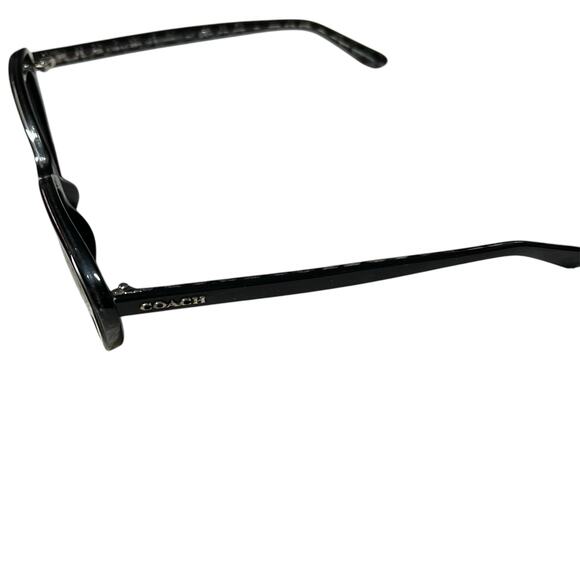 Coach Black glitter frame signature C cat eye sunglasses like New - Picture 4 of 7